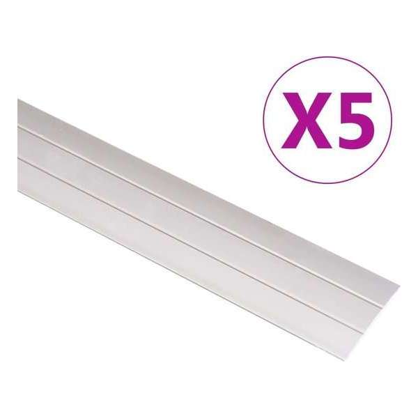 vidaXL Vloerprofielen 5 st 134 cm aluminium goudkleurig