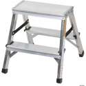 DRABEST Dubbelzijdige trapladder - 2x1 sporten - Aluminium