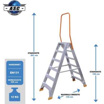 VGS Dubbele trap - 6 Treden