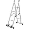 Trend24 - Steiger - Stelling - Huishoudtrap - Ladder - Hoogwerker - Staand - Zilver - 160 x 171,5 x 40 cm