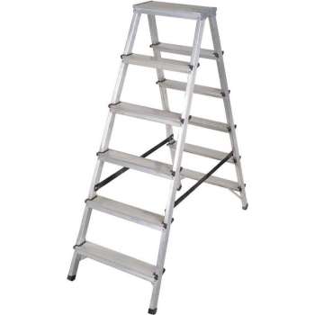 Drabest Aluminium trapladder, 6 treden