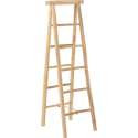 J-Line Ladder 5 Tredes Dubble Teak Hout Naturel