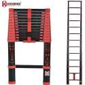 Herzberg: Telescoopladder 3,8m - Telescopische Ladder - Soft Close - Slim Sluitsysteem Ontwerp - Veilig en Solide