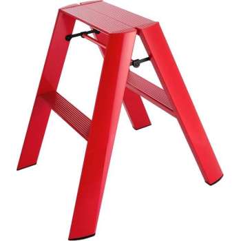 Hasegawa Design Trapladder - Rood - 2-staps - Lucano ML