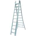 Ladder Type D gecoat driedelig uitgebogen 3x10 sporten