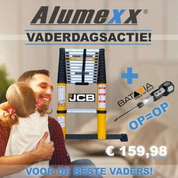 Vaderdag actie: JCB ladder met Batavia schroevendraaier -  treden