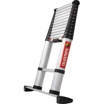 Telesteps 60238-601 Telescoopladder Classico Line 3.8m met stabilisatie balk - Aluminium - max. werkhoogte 4.60 m.