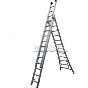 Maxall Reformladder driedelig 3x9 sporten