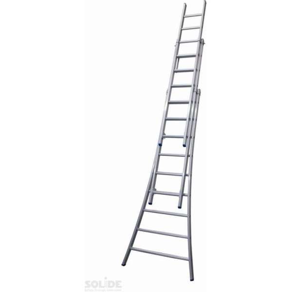 Ladder Type D gecoat driedelig uitgebogen 3x9 sporten