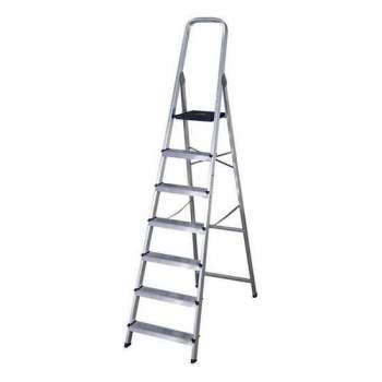 Opvouwbare ladder met 7 tredes (222 x 50 x 12 cm)