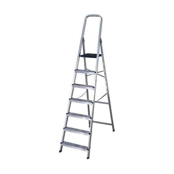 Opvouwbare ladder met 7 tredes (222 x 50 x 12 cm)