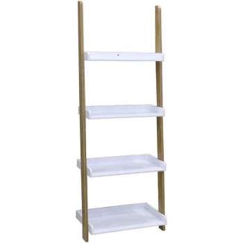 Bamboo Ladder 4-laags wit/bamboe 11163 Casame