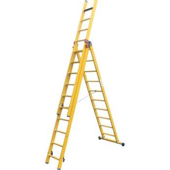 Kunststof GVK ladders 2 delig - 2x14 treden