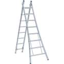 Eurostairs Reform ladder dubbel uitgebogen 2x7 sporten