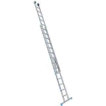 Eurostairs Reform ladder dubbel recht 2x12 sporten + gevelrollen