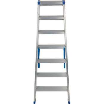 Escalo – Industriële trapladder  – Sparta Duo – Aluminium – 2x7 treden – 150 cm