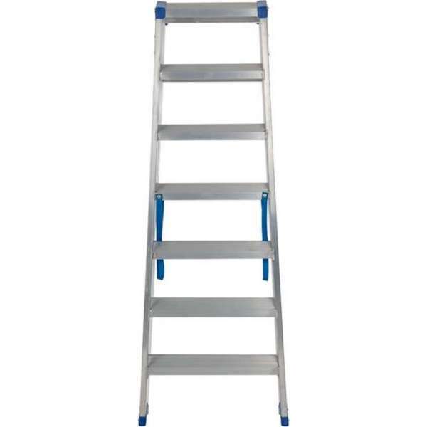 Escalo – Industriële trapladder  – Sparta Duo – Aluminium – 2x7 treden – 150 cm