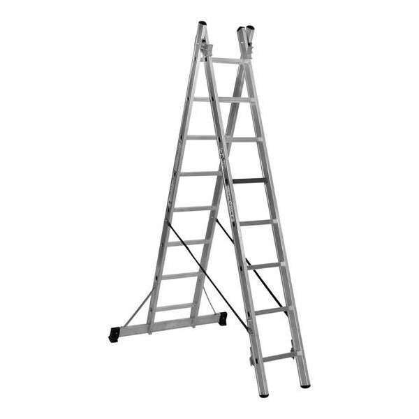 Professionele Reformladder 2-delig 2 x 8 treden