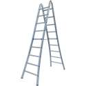 Scharnierladder Type B dubbel uitgebogen 2x9 sporten