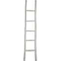 J-Line Ladder Ruw 5 Treden Hout Wit