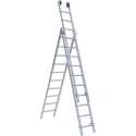 Eurostairs Reform ladder driedelig recht 3x8 sporten