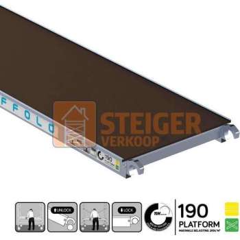 Rolsteiger platform 190 cm zonder luik