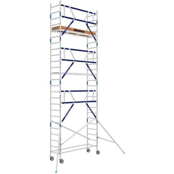 Basic rolsteiger 75 x 8.2 mtr AGS-PRO voorloopleuning en  lengte platform