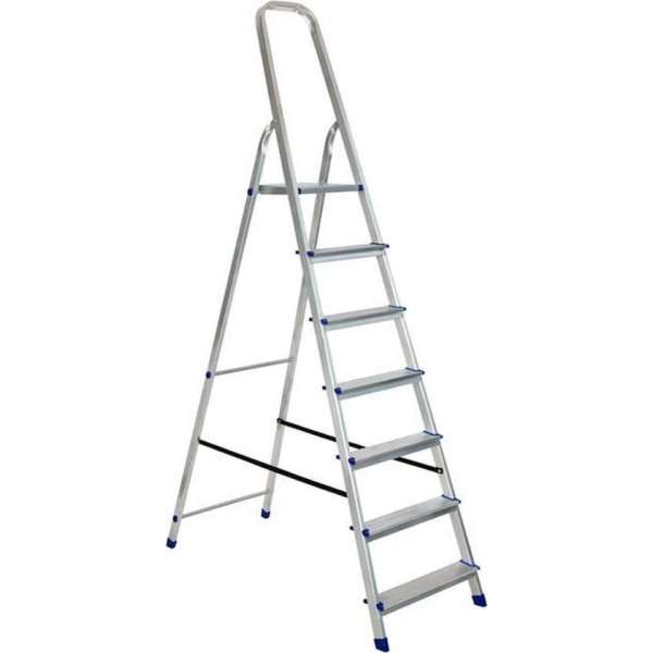 L157 EASY STEP ALUMINIUM TRAPLADDER 7 TREDEN ESCALO