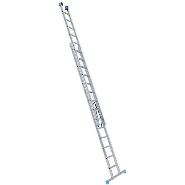 Eurostairs Reform ladder dubbel recht 2x14 sporten + gevelrollen