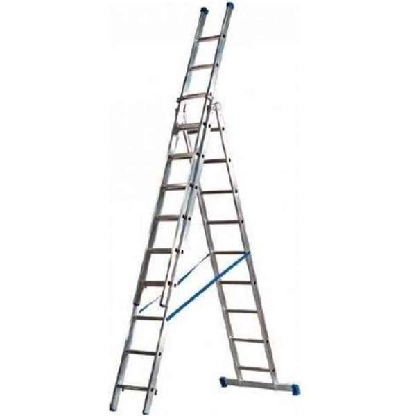 Maxall Reformladder driedelig recht 3x9 sporten