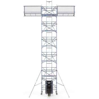 Solar Rolsteiger 135x305x12,2m werkhoogte, inclusief Solar lift, Safeguard dakrandbeveiliging