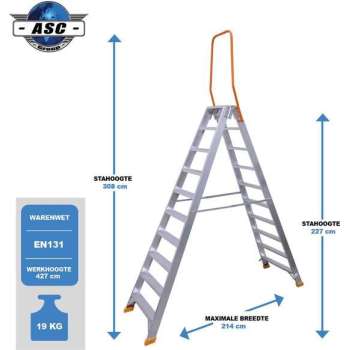 VGS Dubbele trap - 10 treden