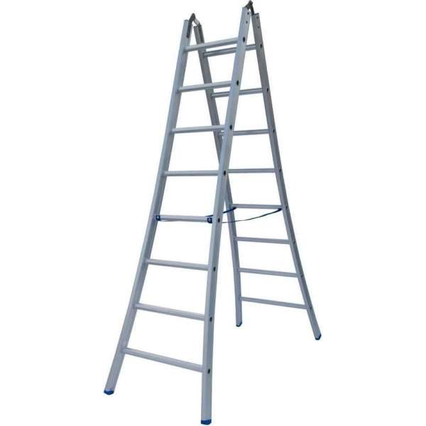 Scharnierladder Type B dubbel uitgebogen 2x8 sporten