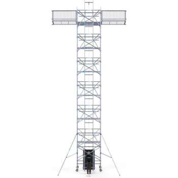 Solar Rolsteiger 135x250x14,2m werkhoogte, inclusief Solar lift, Safeguard dakrandbeveiliging