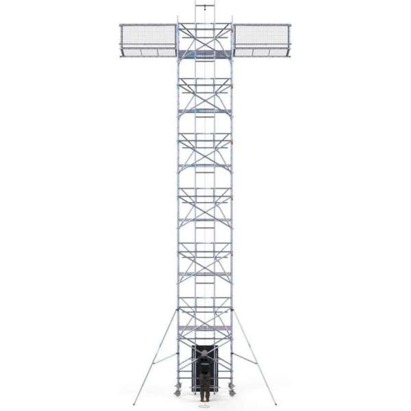 Solar Rolsteiger 135x250x14,2m werkhoogte, inclusief Solar lift, Safeguard dakrandbeveiliging