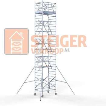 Rolsteiger Standaard 135x190 11,2m werkhoogte + dubbele voorloopleuning