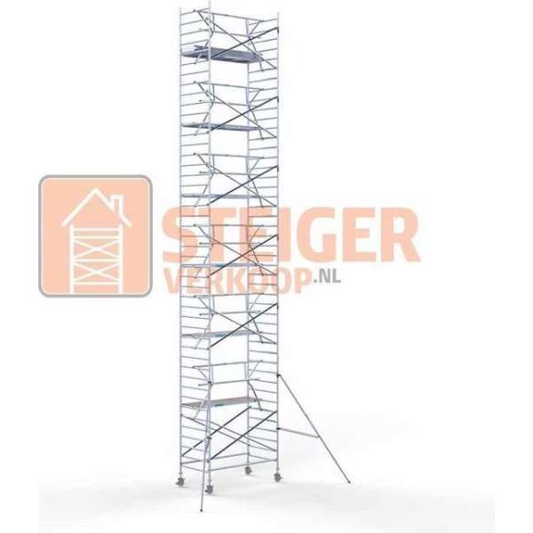 Rolsteiger Standaard 135x250 14,2m werkhoogte carbon vloer + enkele voorloopleuning