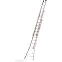 Ladder Type D gecoat driedelig uitgebogen 3x12 sporten + gevelrollen