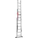 Professionele 3 delige Reformladder met Top Safe Systeem  3 x 14 treden