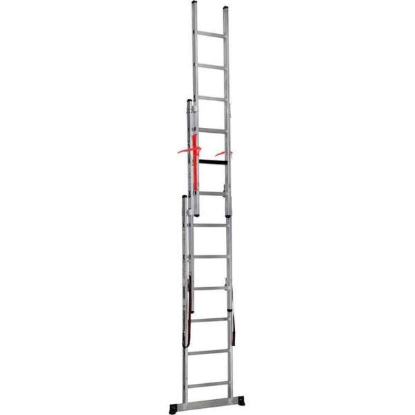 Professionele 3 delige Reformladder met Top Safe Systeem  3 x 14 treden