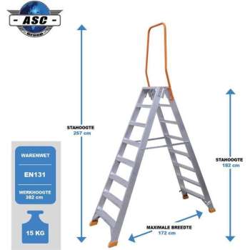 VGS Dubbele trap - 8 treden