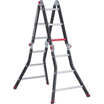 Altrex Varitrex Prof Vouwladder incl. platform - Aluminium - 4x3 sporten