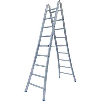 Scharnierladder Type B dubbel uitgebogen 2x12 sporten