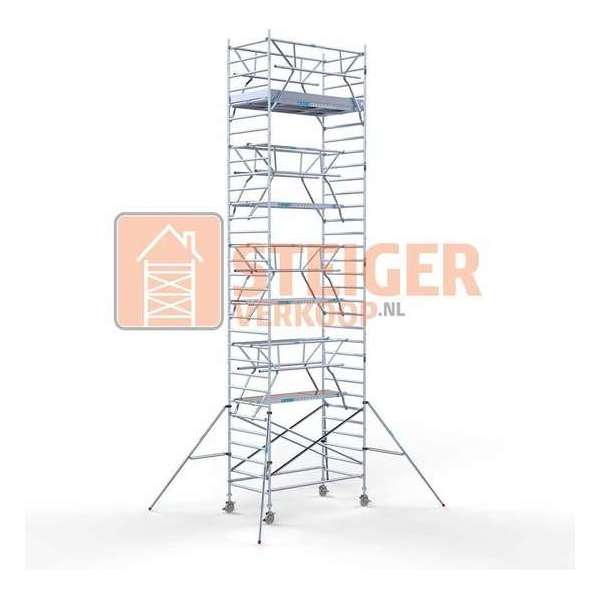 Rolsteiger Standaard 135x250 10,2m werkhoogte carbon vloer + dubbele voorloopleuning