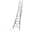 Ladder Type D gecoat driedelig uitgebogen 3x7 sporten