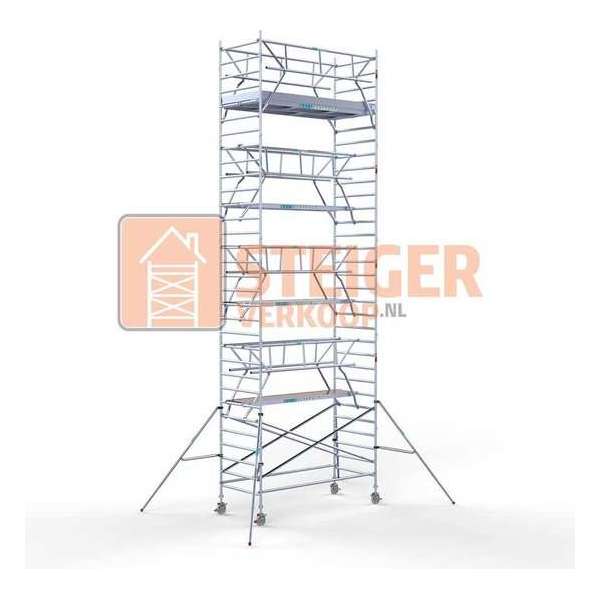 Rolsteiger Standaard 135x305 10,2m werkhoogte + dubbele voorloopleuning