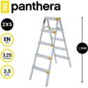 Panthera huishoudtrap - keukentrap dubbel 2x5 treden