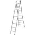 Ladder Type C gecoat dubbel uitgebogen 2x9 sporten