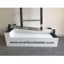 Smart Level Ladder Premium 2 delige gecoate schuifladder met Leveling System met 2 x 10 treden