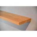 Zwevende wandplank eiken onbehandeld - 120x30x40